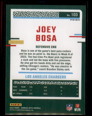 2023 Donruss Optic #103 Joey Bosa Holo