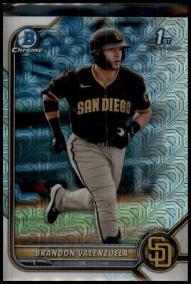 2022 Bowman #BCP-28 Brandon Valenzuela Chrome Prospects Mojo Refractor