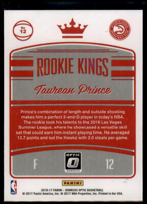 2016-17 Donruss Optic: Rookie Kings #12 Taurean Prince 1st Year Optic