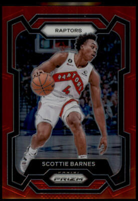 2023-24 Panini Prizm #24 Scottie Barnes Prizms Red #/299