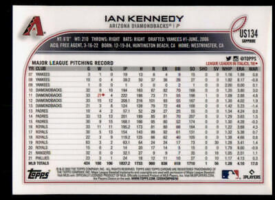 2022 Topps Chrome Update Sapphire Edition #US134 Ian Kennedy