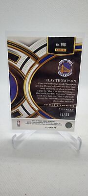 2023-24 Panini Select #198 Klay Thompson Light Blue Disco Prizms #/99