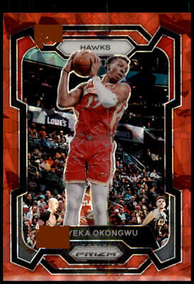 2023-24 Panini Prizm #290 Onyeka Okongwu Prizms Red Ice