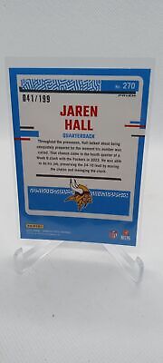 2023 Donruss Optic #270 Jaren Hall Blue #/199