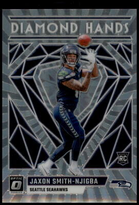 2023 Donruss Optic #DH-JSN Jaxon Smith-Njigba Diamond Hands Silver Holo Rookie