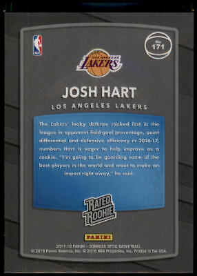 2017-18 Donruss Optic #171 Josh Hart Rated Rookie Shock