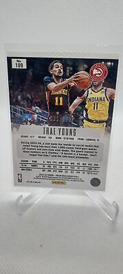 2023-24 Panini Prizm Deca #109 Trae Young Base Prizms Red #/199