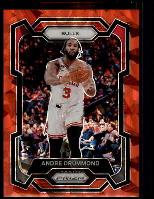 2023-24 Panini Prizm #256 Andre Drummond Prizms Red Ice