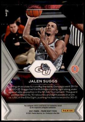 2021 Panini Prizm Draft Picks #3 Jalen Suggs Fireworks Rookie