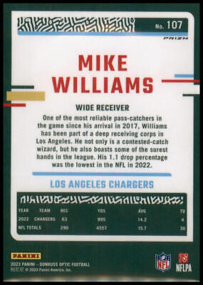 2023 Donruss Optic #107 Mike Williams Holo