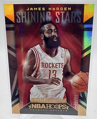 2014-15 Hoops #18 James Harden Shining Stars Artist's Proof #/99