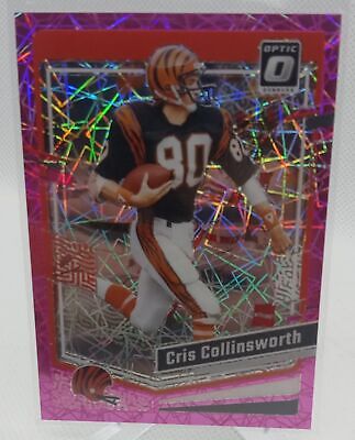 2023 Donruss Optic #39 Cris Collinsworth Pink Velocity #/79