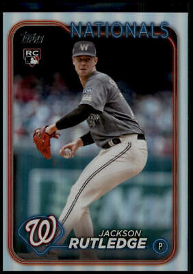 2024 Topps #503 Jackson Rutledge Rainbow Foil