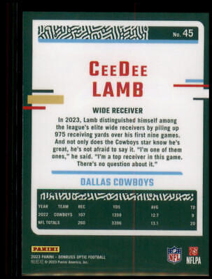 2023 Donruss Optic #45 CeeDee Lamb