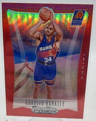 2023-24 Panini Prizm Deca #150 Charles Barkley Base Prizms Red #/199