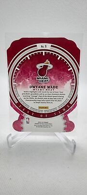 2023-24 Panini Crown Royale #9 Dwyane Wade Test of Time International Red