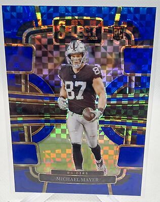 2023 Panini Select #57 Michael Mayer Blue Checkboard Prizms Rookie #/199