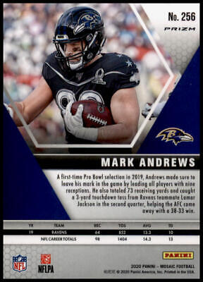 2020 Panini Mosaic #256 Mark Andrews Prizm Red Red Hobby Exclusive Rare