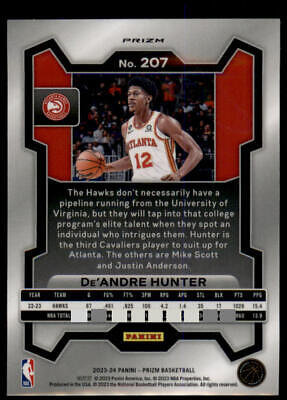 2023-24 Panini Prizm #207 De'Andre Hunter Prizms Red Ice