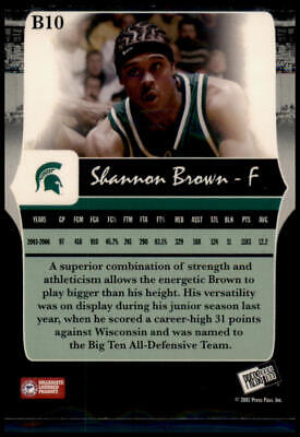 2006-07 Press Pass Legends #B10 Shannon Brown Bronze #/899