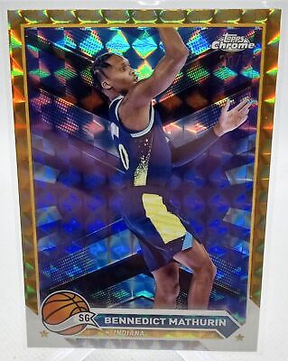 2023-24 Topps Chrome #76 Bennedict Mathurin Gold Refractors #/50