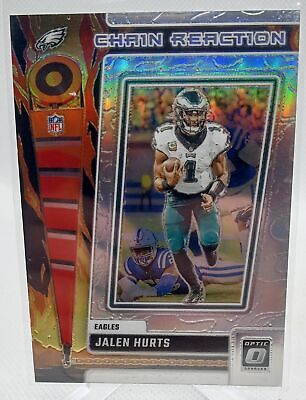 2023 Donruss Optic #CR-JH Jalen Hurts Chain Reaction Holo Silver