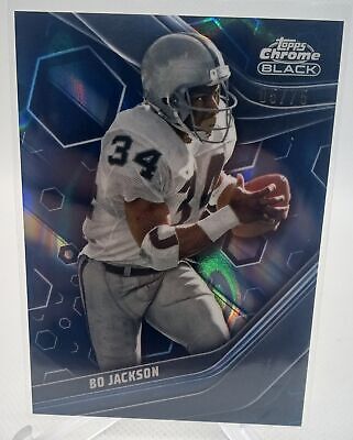 2023 Topps Composite #136 Bo Jackson Topps Chrome Black Blue Lava Refractor #/75