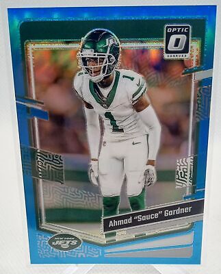 2023 Donruss Optic #149 Ahmad "Sauce" Gardner Aqua Prizm /299