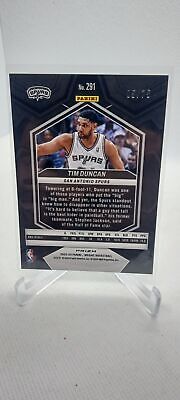 2023-24 Panini Mosaic #291 Tim Duncan NBA Greats Green Prizm /75