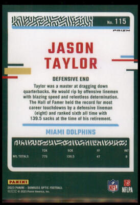 2023 Donruss Optic #115 Jason Taylor Holo