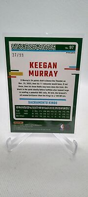 2023-24 Donruss Optic #97 Keegan Murray Fast Break Purple #/99 Color Match