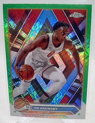 2023-24 Topps Chrome #123 OG Anunoby Green Logo Refractors