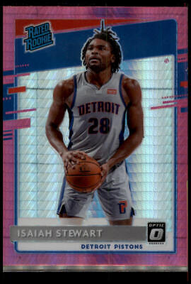 2020-21 Donruss Optic #166 Isaiah Stewart Hyper Pink Rated Rookie