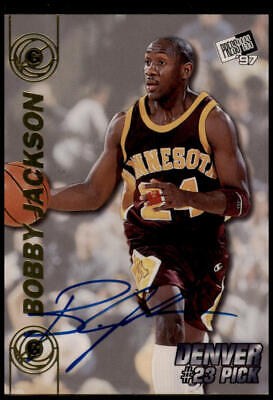 1997 Press Pass Double Threat #NNO Bobby Jackson Autographs