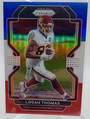 2021 Panini Prizm  #210 Logan Thomas Red White and Blue Prizm