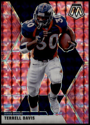 2020 Panini Mosaic #68 Terrell Davis Prizm Camo Pink