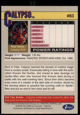 1991 Impel Marvel Universe II #83 Calypso