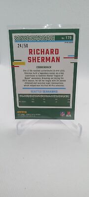 2023 Donruss Optic #179 Richard Sherman Purple #/50