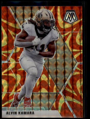 2020 Panini Mosaic #144 Alvin Kamara Prizm Reactive Gold