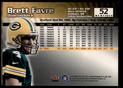 2000 Fleer Mystique #52 Brett Favre