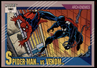 1991 Impel Marvel Universe II #91 Spider-Man vs. Venom