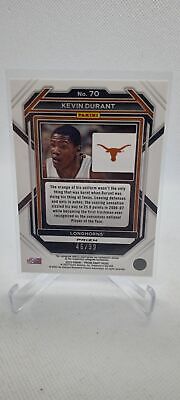 2023 Panini Prizm Draft Picks #70 Kevin Durant Blue Ice #/99