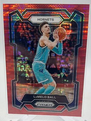 2023-24 Panini Prizm #41 LaMelo Ball Prizms Red Seismic #/299