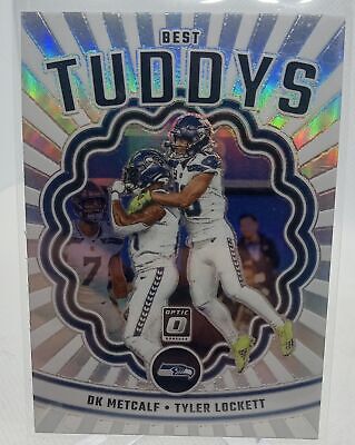 2023 Donruss Optic #BT-DT DK Metcalf / Tyler Lockett Best Tuddys Silver Prizm