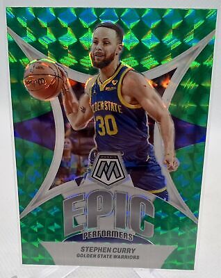 2023-24 Panini Mosaic #14 Stephen Curry Epic Performers Green Mosaic