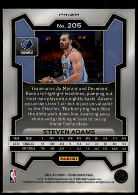 2023-24 Panini Prizm #205 Steven Adams Prizms Red White and Blue