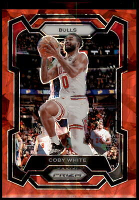 2023-24 Panini Prizm #239 Coby White Prizms Red Ice