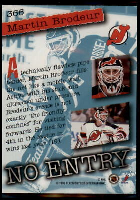 1995-96 Ultra Extra No Entry  #366 Martin Brodeur