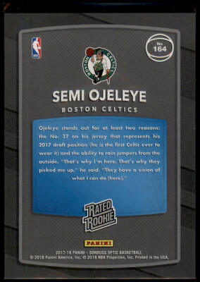 2017-18 Donruss Optic #164 Semi Ojeleye Rated Rookie Shock