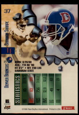 1996 Fleer Metal #37 Shannon Sharpe